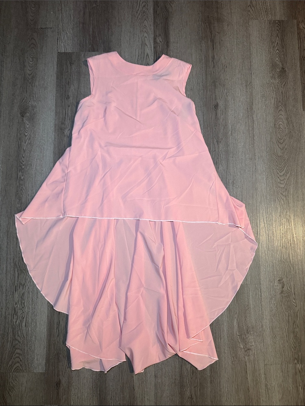 Pink Sleeveless High-Low Tank Top
